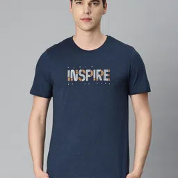 Alcis Men Typography Printed Anti Static Slim Fit Sports T-shirt-picture-40