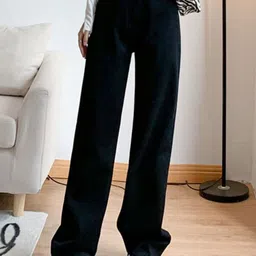 The Roadster Lifestyle Co Straight Fit Mid-Rise Jeans image 1