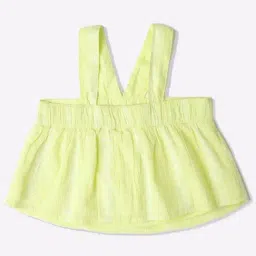 GAP Girls Yellow Cotton Textured Top-picture-35