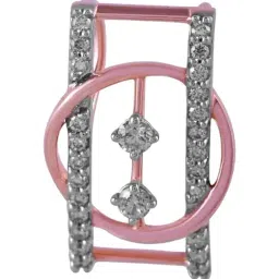 P.C. Chandra Jewellers 14KT (585) Rose Gold and Diamond Pendant (Without Chain) for Women-picture-44