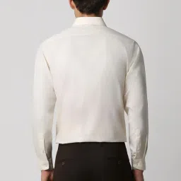 Van Heusen Beige Cotton Regular Fit Texture Shirt image 2
