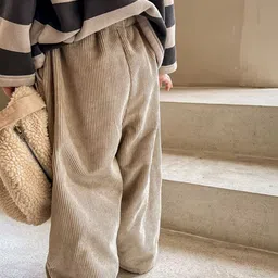 LULU & SKY Girls Corduroy High-rise Trousers image 2