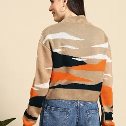 Mast & Harbour Pure Acrylic Self-Design Pullover image 5