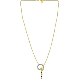 P.C. Chandra Jewellers 14KT (585) Yellow Gold and Diamond Necklace for Women-picture-201