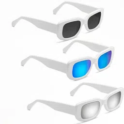 Arzonai Unisex Pack Of 3 Rectangle Sunglasses With UV Protected Lens COMBO-2711-picture-10