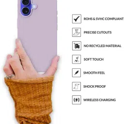 Sprig Back Cover for iPhone 16 (Purple) image 4