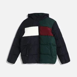 TOMMY HILFIGER Boys Ornamental Green, Rouge & Blue Relaxed Fit Jacket-picture-15
