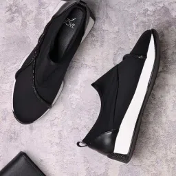 Jove Women's Jet Black Casual Sneakers-image-45