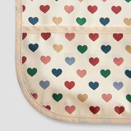 Juniors by Babyshop Infant Girls Heart-Printed Waterproof Apron Bibs image 5