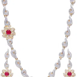 YouBella Gold-Toned & Pink Stone-Studded Jewellery Set-picture-33