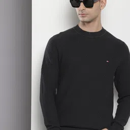 Tommy Hilfiger Pure Cotton Self-Design Pullover image 1