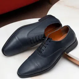 Louis Stitch Men's Blue Oxford Shoes-image-78