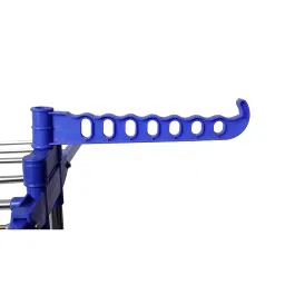 Peng Essentials 2-Tier_SS Stainless Steel Cloth Drying Stand Silver & Blue image 5