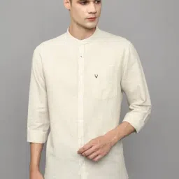 Allen Solly Beige Slim Fit Shirt-image-30