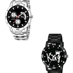 Miss Perfect Unisex Pack Of 2 Dial & Bracelet Style Straps Analogue Watch NPSF25-picture-30