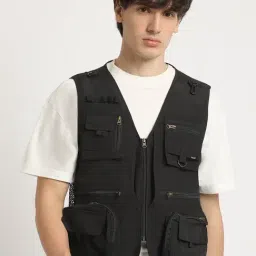 The Bear House Black Regular Fit Jacket-picture-40