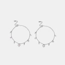 shaya Shaya, Bring in the Cheer Heart Anklets in 925 Silver-picture-19