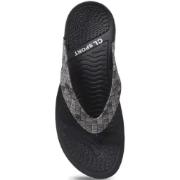 Carlton London Women's Black Flip Flops image 4