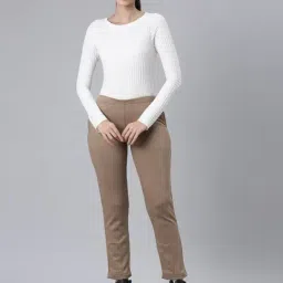 go colors! Go Colors Khaki Solid Trousers image 5