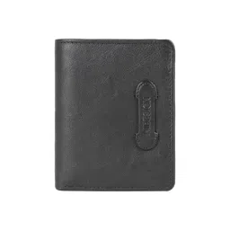 Hidesign Ecom Black Casual Leather Bi-Fold Wallet for Men-image-27