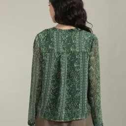 U.S. Polo Assn. Green Printed Top image 2