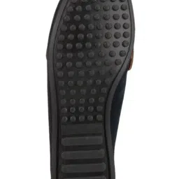 Woodland Women's Navy & Tan Moccasins image 4