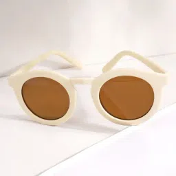 Joker & WItch Dion Brown Standard Round Sunglasses for Women image 2