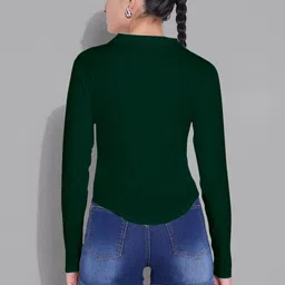 Maheshvi Women Shirt Collar Long Sleeves Top image 5