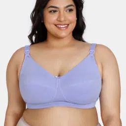 Zivame Blue Full Coverage Maternity Bra-image-62