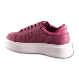 Neemans Women's Pink Chunky Lace Up Sneakers image 2