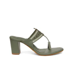 Try Me Women Ethnic - Embellished Block Heels Sandals image 4