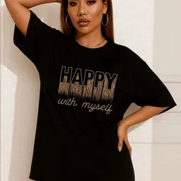 SZN Women Typography Printed T-shirt-picture-16