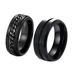 MEENAZ Unisex Set Of 2 Silver-Plated Finger Rings-picture-37