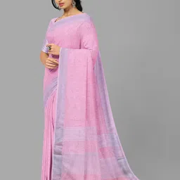 The Chennai Silks Solid Zari Boder Bhagalpuri Saree image 4