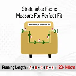 HOKIPO Grey & White Printed Sofa Cover With Arms image 2