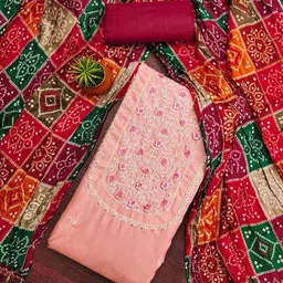 KALINI Embroidered Unstitched Dress Material-picture-23