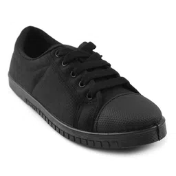 LIBERTY Laced Up Solid School Shoes -Black image 4