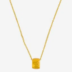 Kushal's Fashion Jewellery Gold-Plated Circular Shaped Pendant With Chain-picture-33