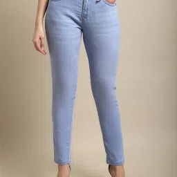 Crozo By Cantabil Blue Cotton Regular Fit Mid Rise Jeans image 1