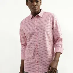 united colors of benetton Cotton Printed Spread Collar Mens Shirts image 1