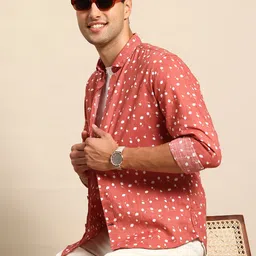 Mast & Harbour Floral Printed Pure Cotton Casual Shirt image 1