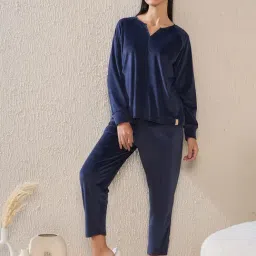 Sweet Dreams Navy Top With Pyjamas-image-49