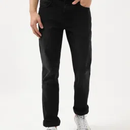 Lee Travis Black Slim Fit Lightly Washed Jeans-picture-47