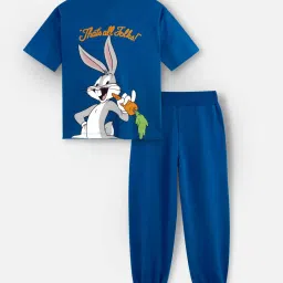 Nap Chief Unisex Royal Blue Cotton Relaxed Fit Character Based Clothing Set image 2