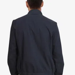 Rare Rabbit Navy Regular Fit Solid Jacket image 2
