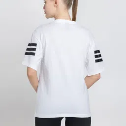 adidas White W FI 3S T-Shirt image 2
