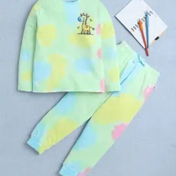 Bumzee Girls Multi Full Sleeves T-Shirt & Pyjama Set-picture-25