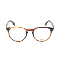 Police VPLG72K509N3FR Havana Oval Unisex Eye Frame image 2