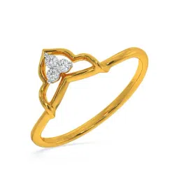 Kisna Diamond & Gold Jewellery Renata 14k (585) Diamond & Gold Ring For Women-picture-27