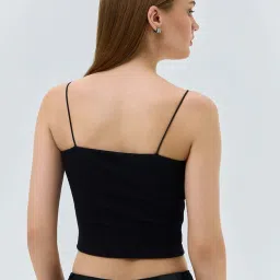 Cover Story Black Cotton Regular Fit Top image 2